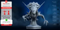 Alien Queen Bust 3D Models & STL Files