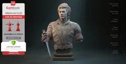 Astarion Bust Baldur's Gate 3 - STL Print Files