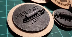 Badge safety pin holder