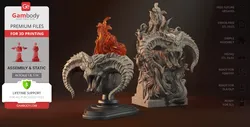 Balrog Bust - 3D Printable files