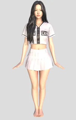 Baseball Cheerleader girl