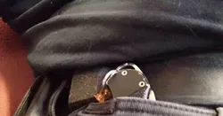 Belt retractable badge holder