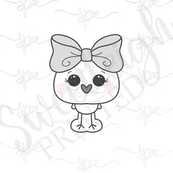 Big Bow Chick Cookie Cutter