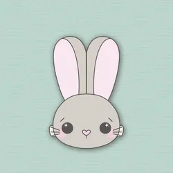 Bunny Face Cookie Cutter