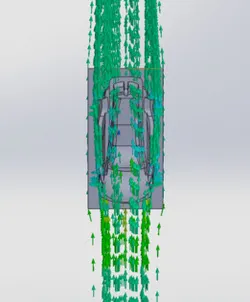 CFD Airflow Visualization and Aerodynamic Analysis of a Race Car
