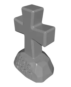 Easter Cross He is Risen STL 3D Print Model