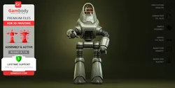 Fallout Protectron - STL files for 3D Printing