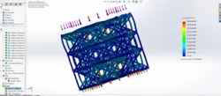 FEA simulations- BCC lattice structure