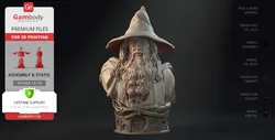 Gandalf Bust - 3D Printable files