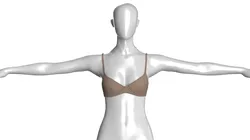 Girls Basic Bra - T Pose