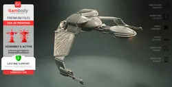Klingon Bird-of-Prey - STL files for 3D Printing