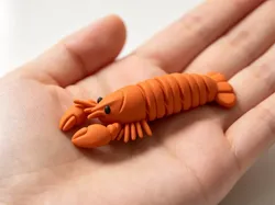 Lobster - Articulated Animal - articulated animal fidget toy for kids - Free 3D Print Model