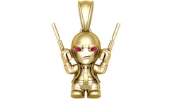 Luxury Bunny Assassin Pendant with Ruby Eyes