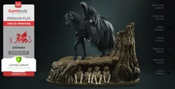 Nazgul & Hobbits in Diorama - STL files