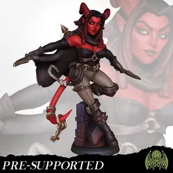 Nebis The Tiefling Rogue [PRE-SUPPORTED] Female Fighter Thief