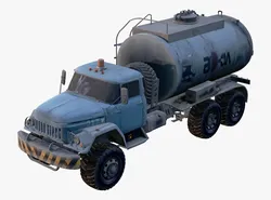 Old Truck 6x6 Fuel Tanker 80s M1
