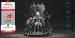 Predator on Throne - STL files for 3D Printing