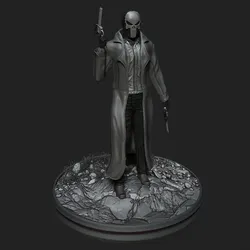 Punisher Noir 3D Print Model in Figurines 639014