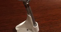 Razor Stand With Counter