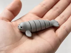 Seal - Articulated Animal - Flexi Animal Children's Fidget Toy - Free 3D Print Model