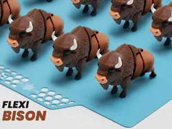 Small Articulated Bison - Free 3D Print Model