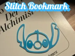 Stitch bookmark - fast, easy and cute! - Free 3D Print Model