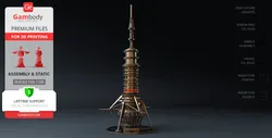 USS Cygnus Probe Ship - 3D Models & STL Files