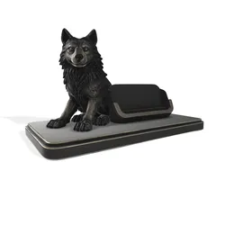 Wolf Desk Organizer PBR-Ready Decorative Functional Sculpture 3D Print Model in Accessories 639540