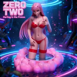 Zero Two STL - Darling in the Franxx | High Detail Resin 3D Print Statue (25cm)