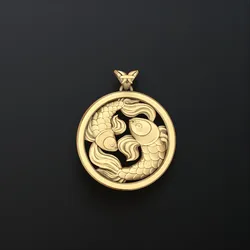 Zodiac Pisces Pendant Light 3D print model 3D Print Model in Pendants 638845
