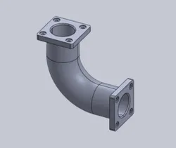 90-Degree Flanged Elbow Connector – Industrial Pipe Fitting