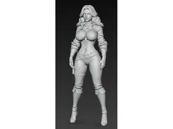 A girl in leather armor