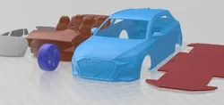 Audi A3 S Line 2021 Printable Car