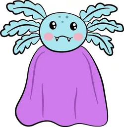 Axolotl Halloween Ghost Cookie Cutter