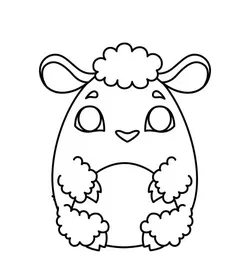 Black sheep egg icon Cookie Cutter