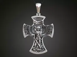 Cross Saint Michael the Archangel with Prayer
