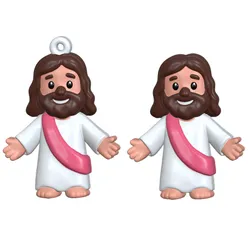 Cute Jesus 3D Print Model Multicolor 3MF File