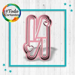 Cutter letter N Love