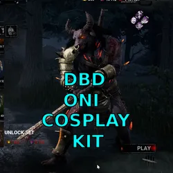 DBD Cosplay Dead By daylight DBD The Oni The Minotaur Cosmetic, Outfit COstume, Gift, HOliday, Halloween, Free, present