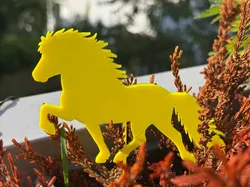 Estaca para plantas / Topper para pastel de Caballo Islandés - Modelo de impresión 3D gratuito
