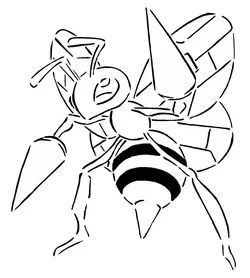 Gratis Digital Art STL indir - 015 Beedrill sjabloon + 2D - SMT_M 🦊