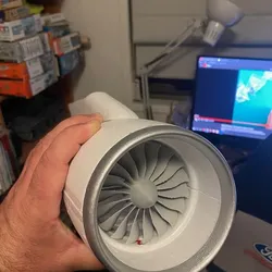 HSD Boeing 747 free spinning fans for turbine conversion