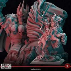 Lord of the Ashes on Horse | Pre-Supported | 30mm Sea of the Ashes