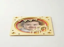 Marco de fotos de cumpleaños de corte de papel en capas 3 - Modelo de impresión 3D gratuito