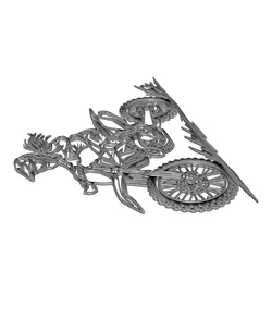 Motocross Rider 2D Wall Art.stl