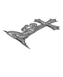 Praying Woman Cross 2D Wall Art.stl