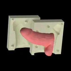 Realistic Lifelike Penis Dildo (V30) - With Mold