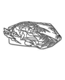Rhino Mountain Landscape 2D Wall Art.stl
