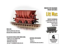ROLLS-0026 Swedish Railways Iron Ore car Litt Mas 1950 H0-scale