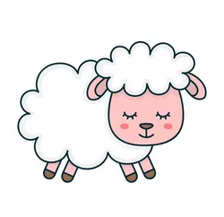 Sleeping Sheep Character Cookie Cutter